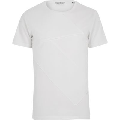 White Only & Sons textured front t-shirt